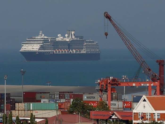 A cruise ship was stranded at sea for 2 weeks after 5 ports rejected it over coronavirus fears - but no one was actually infected