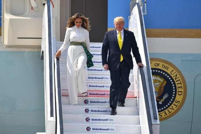 Melania Trump's attire – which Twitter called a karate outfit – has an Indian vintage element