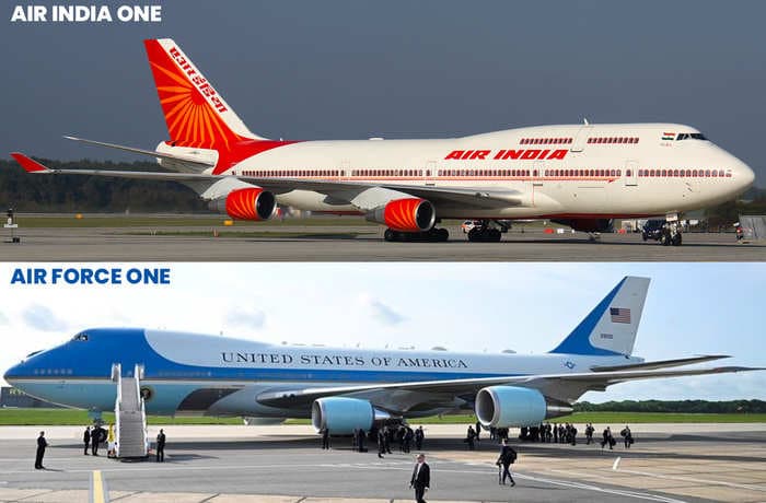 Checkout how President Trump’s plane stands out from Narendra Modi’s official aircraft