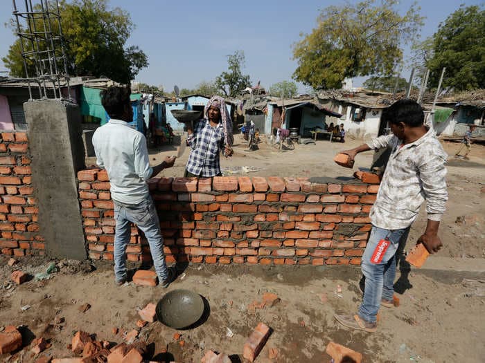 India hastily erected a 7-foot wall so that Trump wouldn't have to see a slum on his way to a rally