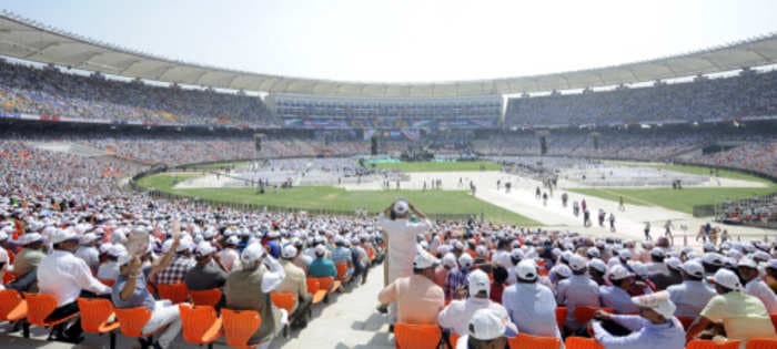 These are the largest stadiums in the world for cricket, football, baseball and rugby