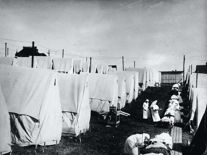 Photos show how the 1918 flu pandemic brought the world to its knees