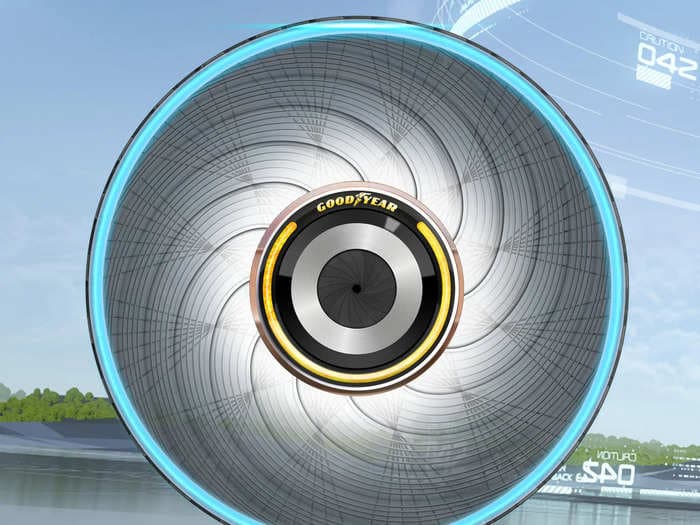 Goodyear invented a new tire that never needs to be changed. Here's how its self-regenerating tread works.