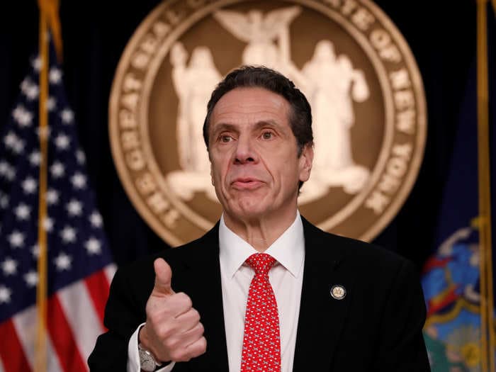 New York governor orders all non-essential workers to stay home from work