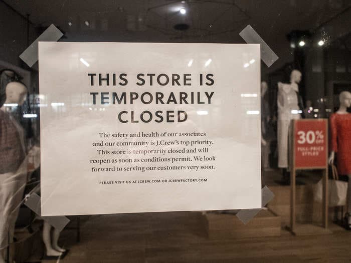 US retail faces an uncertain future as nonessential stores close due to the coronavirus pandemic