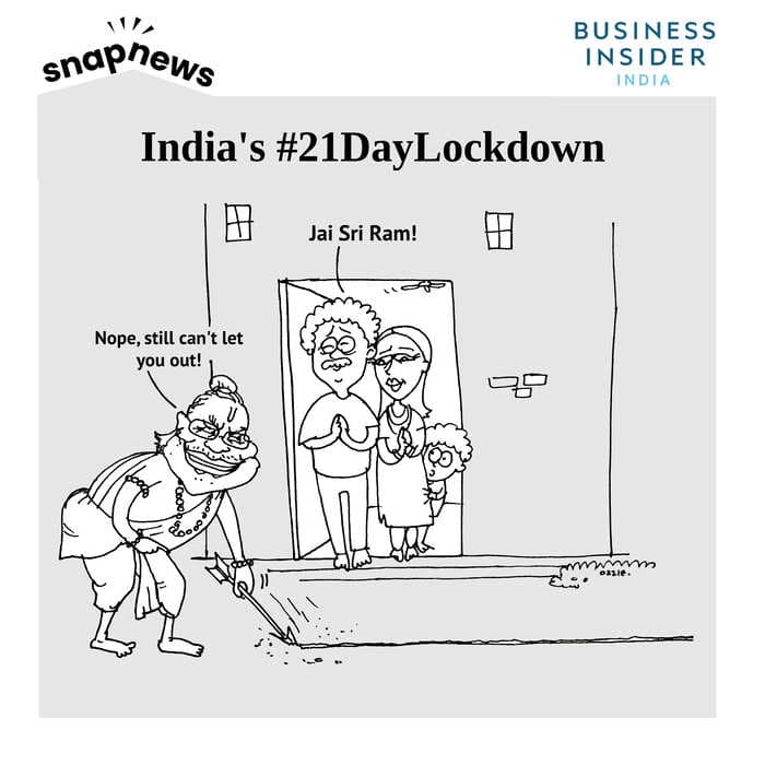 Prime Minister Modi declares 21-day nationwide lockdown starting midnight