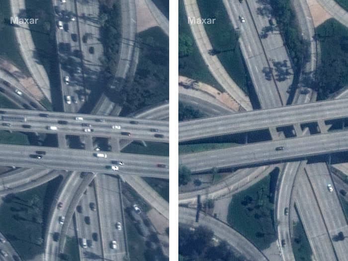 How social distancing during the COVID-19 pandemic looks from a satellite