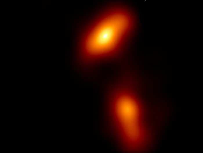 Scientists captured the first-ever picture of a supermassive black hole in the middle of a feeding frenzy — and it’s a little twisted