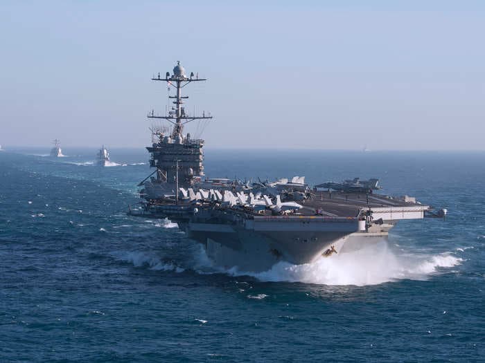 The US Navy is leaving a carrier strike group at sea to keep sailors from catching the coronavirus