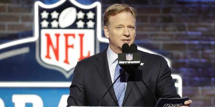 Roger Goodell will be announcing draft picks from his basement as the NFL patches together a virtual draft unlike anything pro sports has seen