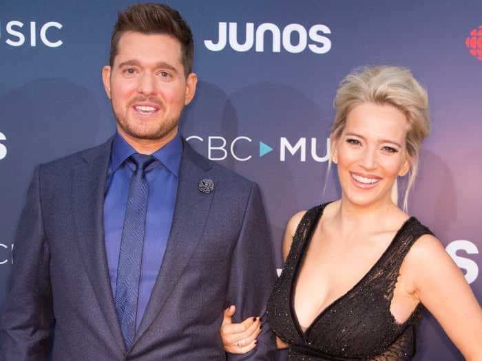 Michael Bublé is getting backlash after a video of the singer elbowing his wife went viral