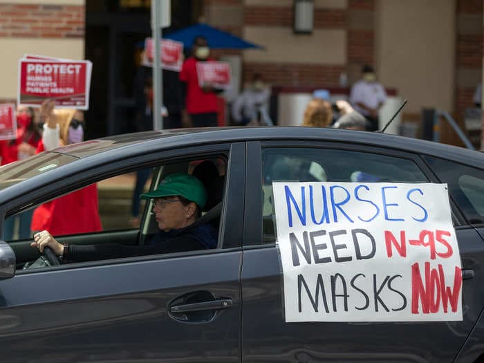 Understaffed hospitals in California are suspending nurses just when they need them most - and volunteers aren't being deployed