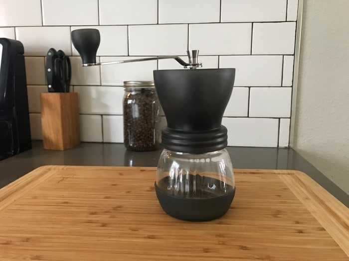 Most coffee grinders are expensive and more complicated than they need to be — I prefer this $45 manual grinder for its consistent results and ease of use