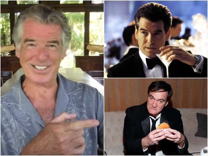 Pierce Brosnan says he and Quentin Tarantino got so 'stonkered' on martinis that the director drunk-pitched a Bond movie to him