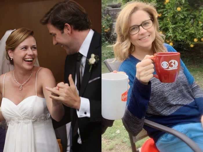 Jenna Fischer clears up the 'terrible rumor' that she still wears Pam's engagement ring from 'The Office'