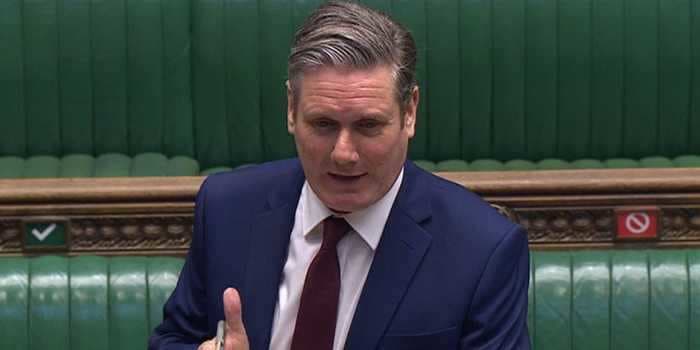 Keir Starmer accuses the UK government of being 'very slow' in tackling the coronavirus in his first Prime Minister's Questions