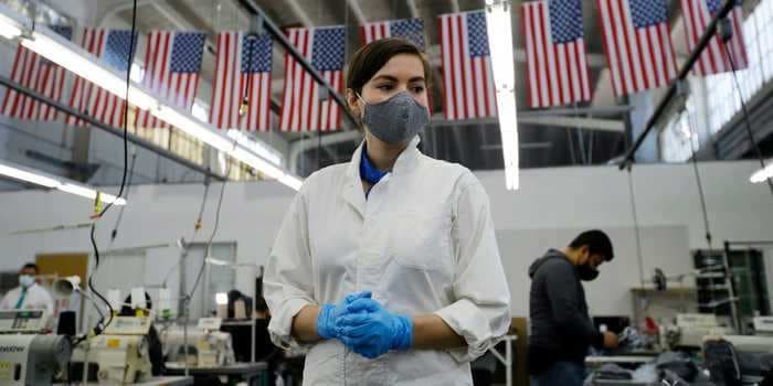 5 factory workers making masks and face shields describe long hours, hectic shifts, and pride in protecting frontline healthcare workers