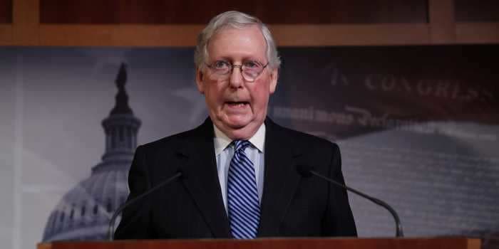 Mitch McConnell says cash-strapped states hit by coronavirus should go bankrupt, rather than receive emergency federal aid