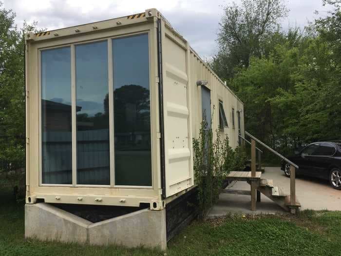 An Ohio man renovated an old shipping container into a surprisingly spacious house for $61,000