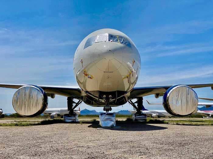 Inside a remote Arizona aircraft boneyard storing nearly 300 planes grounded by the pandemic