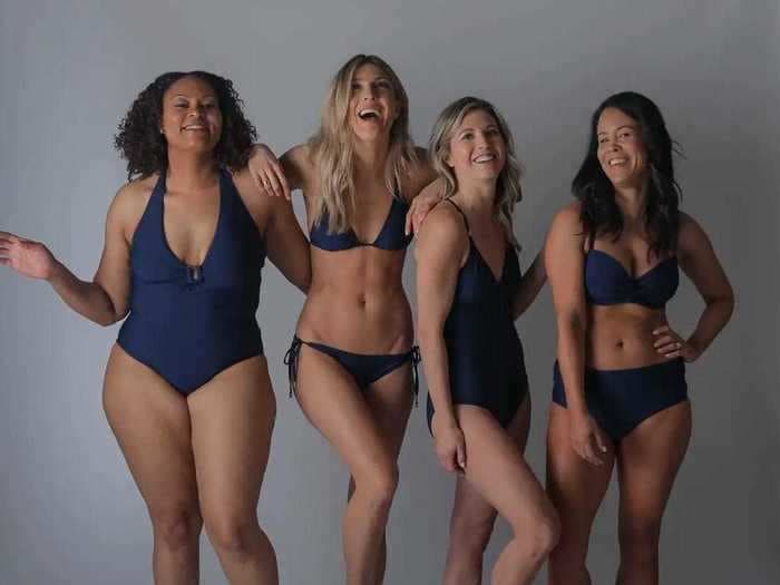 This inclusive swimsuit company fits their designs on their employees instead of fit models — 5 of us tried them and they fit each of us incredibly well