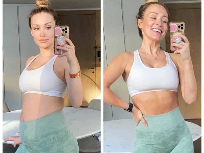 Influencers are posting before-and-after photos to show how bloated women's bodies can get during their periods
