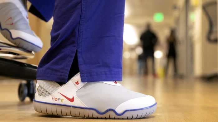 Nike is donating $5.5 million worth of sneakers and apparel products to healthcare workers in the US and Europe