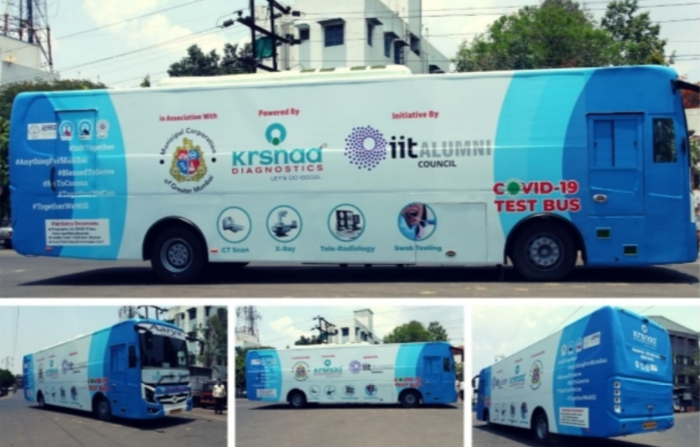 IIT launches a Covid-19 Test Bus in Mumbai — capable of conducting 5 million tests per month