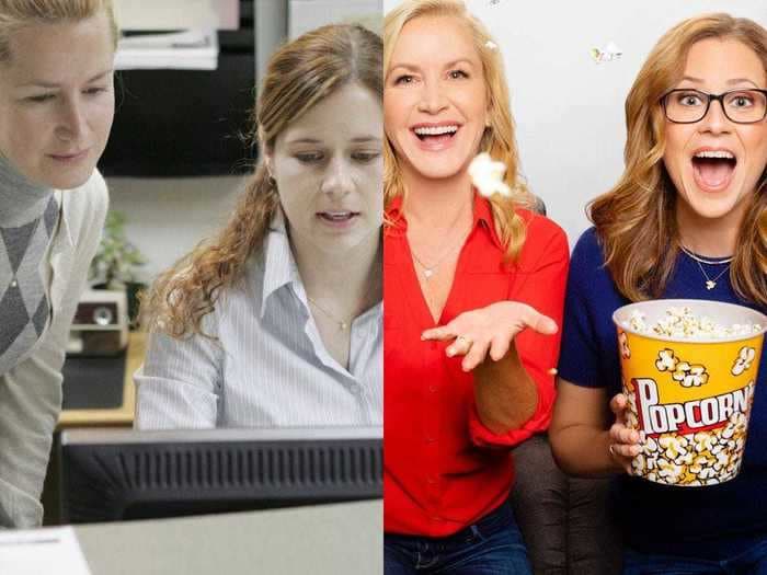 35 behind-the-scenes secrets about 'The Office' revealed on Jenna Fischer and Angela Kinsey's podcast