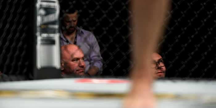 UFC boss Dana White said it was 'tough to watch' a fighter get beaten so bad he was left with broken bones and missing teeth