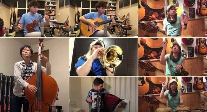 Watch the musicians behind the 'Animal Crossing' theme perform the song live from quarantine