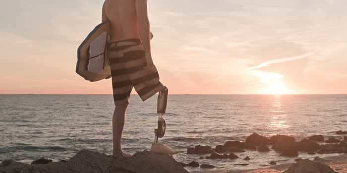 A surfer in Florida was reunited with his prosthetic leg after a 13-year-old boy found it during a treasure hunt with his dad