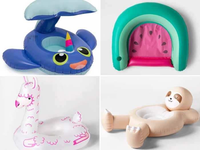 Target is selling new pool floats shaped like a llama, sloth, and baby narwhal, and they are perfect for summer