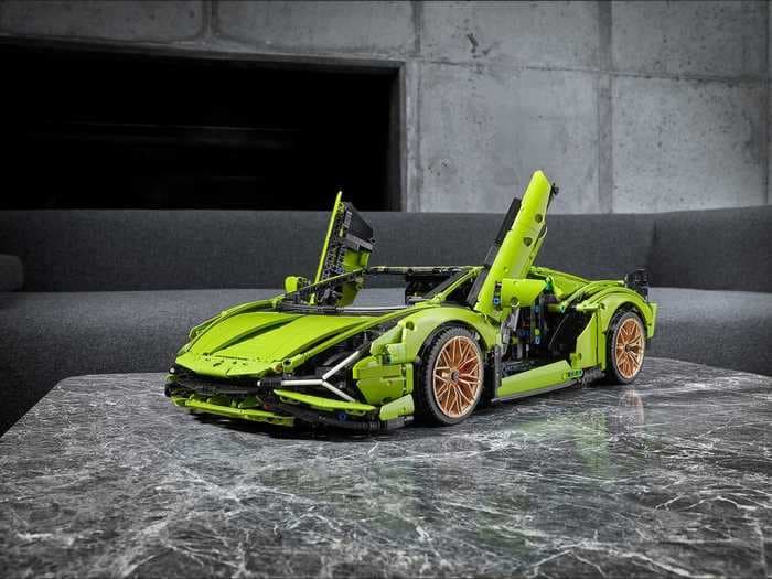 Lego is releasing a $379 kit to build a mini Lamborghini Sian hypercar that looks just like the real thing