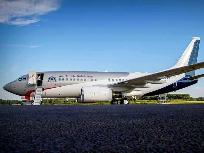 See inside the 'Dutch Air Force One': a Boeing 737 private jet that the king of the Netherlands flies himself