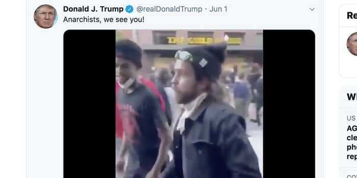 Police in Columbus identify a 'person of interest' that Donald Trump called an 'anarchist' on Twitter
