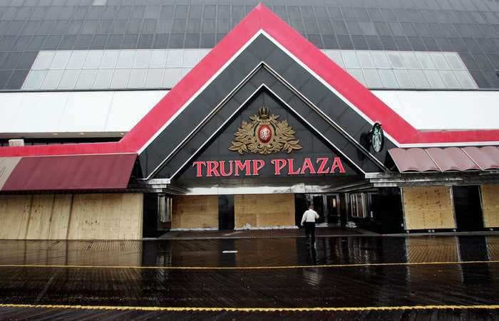 The crumbling casino and hotel of Trump Plaza in Atlantic City is getting torn down after sitting vacant for years