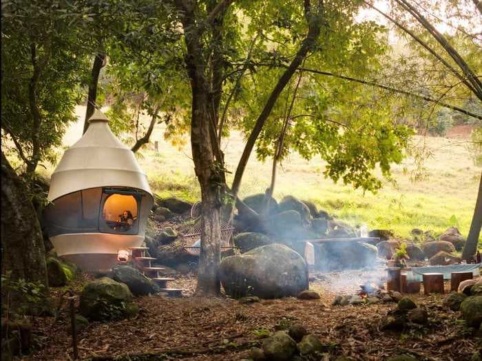 These $3,400 cocoon-like tents that can hang from trees combine luxury travel and eco-tourism — take a look