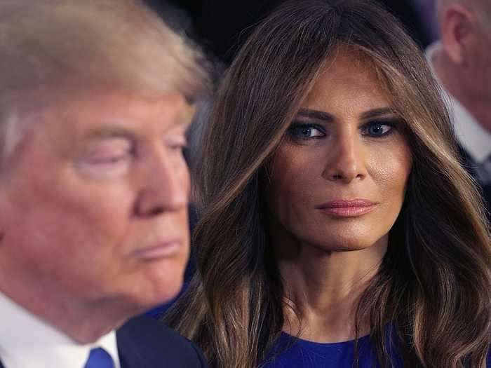 Trump was so scared of Melania when the 'Access Hollywood' tape came out, it took him 2 hours to summon up the courage to face her, new book says