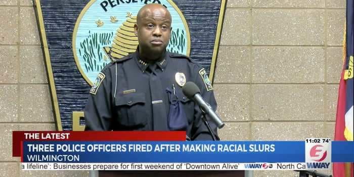 3 North Carolina police officers were fired after they were heard on camera making racist comments, including one threatening to 'slaughter' Black people in a new civil war