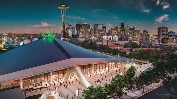 Amazon will rename a Seattle sports stadium 'Climate Pledge Arena' after buying the naming rights