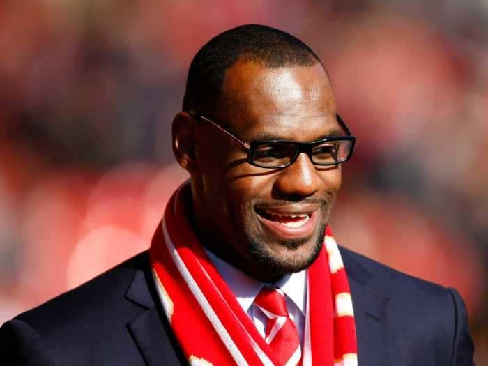 LeBron James, who owns part of Liverpool, celebrated the club's first Premier League title on Twitter