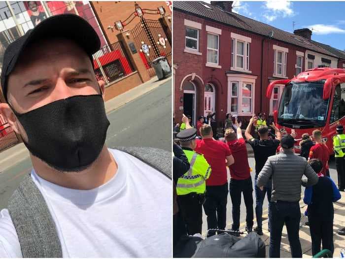 I went to Liverpool FC's Anfield homecoming after winning the English Premier League, and the place was a ghost town