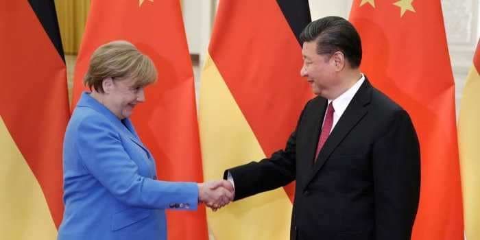 Merkel is under pressure to cut Germany's ties with China as the Hong Kong crisis triggers a European backlash against Beijing