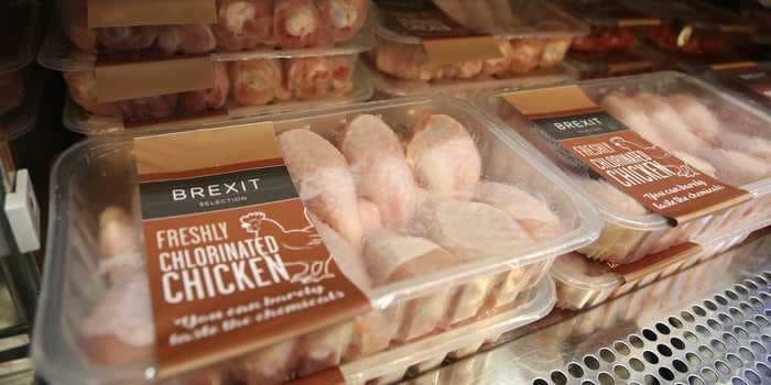 UK supermarkets promise to never sell chlorinated chicken in blow to a Brexit trade deal with Trump