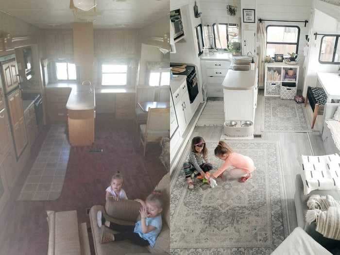 20 before-and-after photos of remodeled RVs that will make you want to get on the road