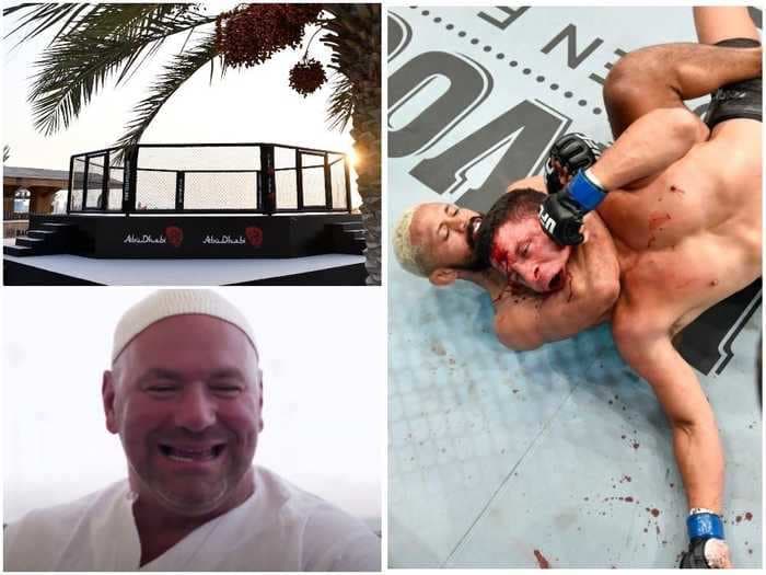 Inside UFC's 'Fight Island,' where its top stars take late-night joyrides at 160mph, sunbathe in 115 degree heat, and play golf at dawn