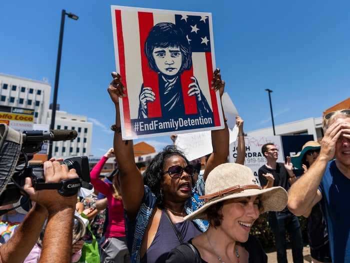 A protester says California police forced her to drink cold water to lower her temperature so she could be put in jail