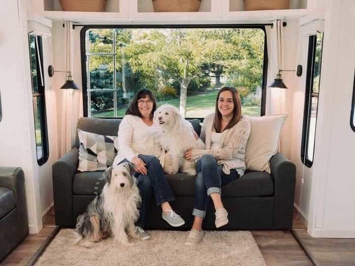 A mom and her daughter transform old RVs into modern tiny homes, and more than 200 people are on their waiting list. Here's how they got started.