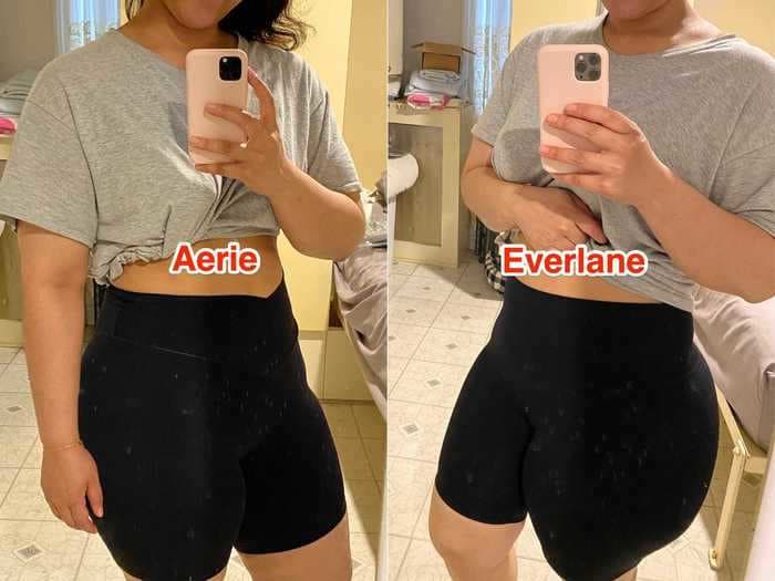I tried everyday bike shorts from Aerie and Everlane, and the best pair is worth the extra $8